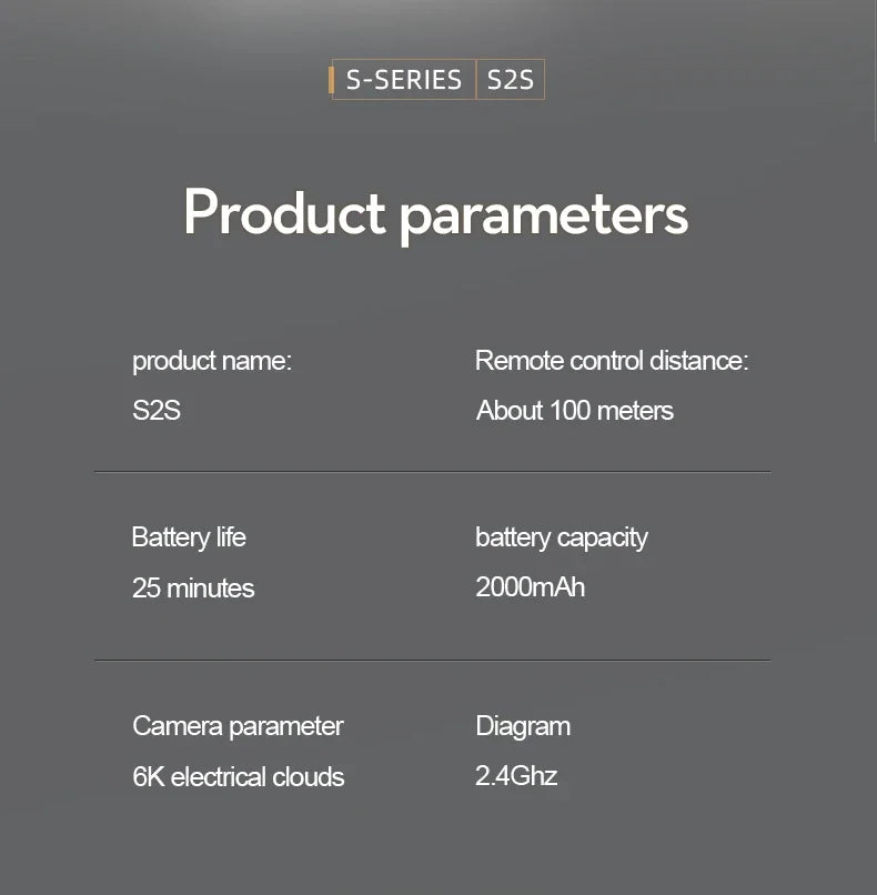 S2S Mini Drone 4K/8K