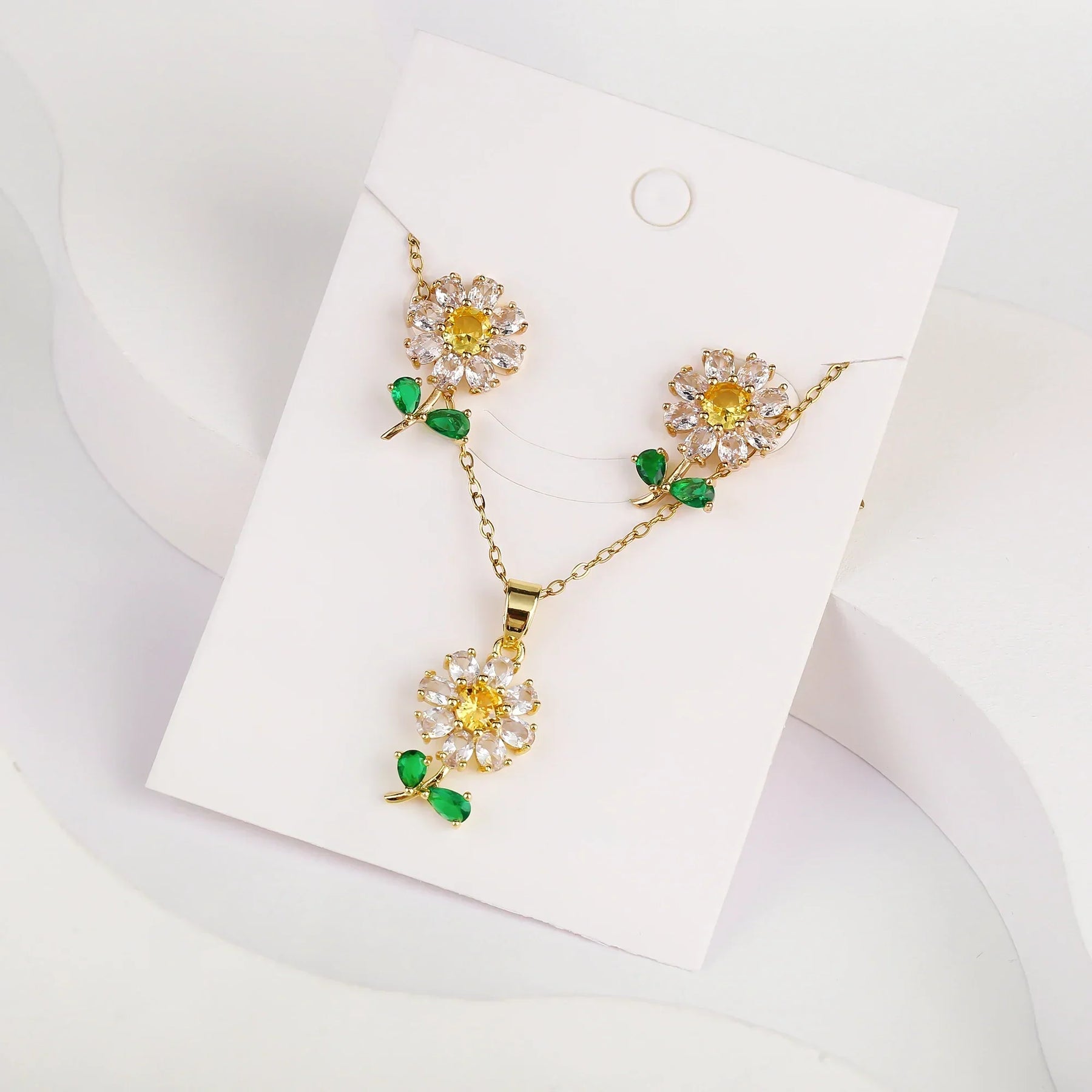 Conjunto colar e brinco elegance