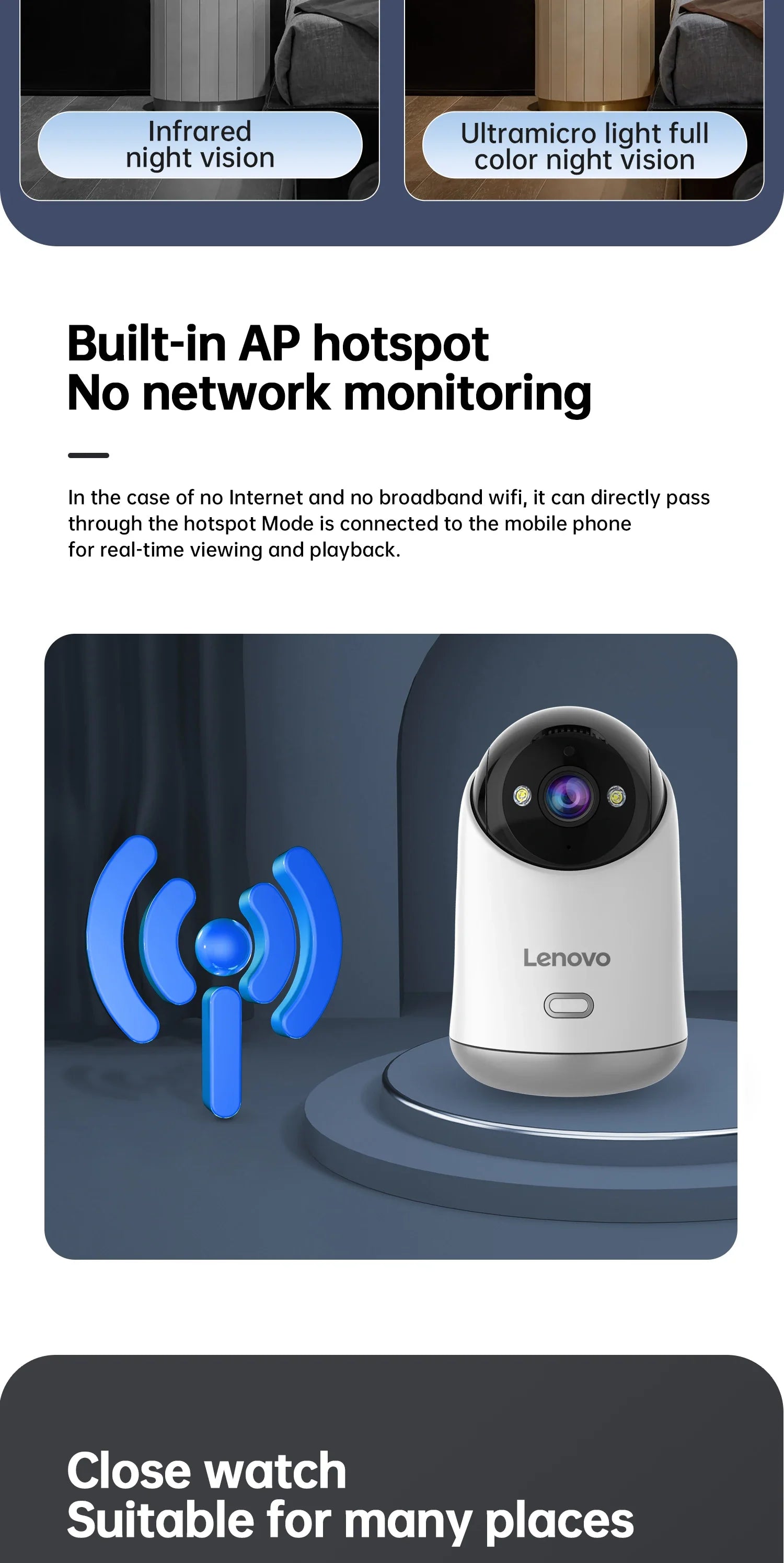Lenovo 5MP Smart WiFi Camera