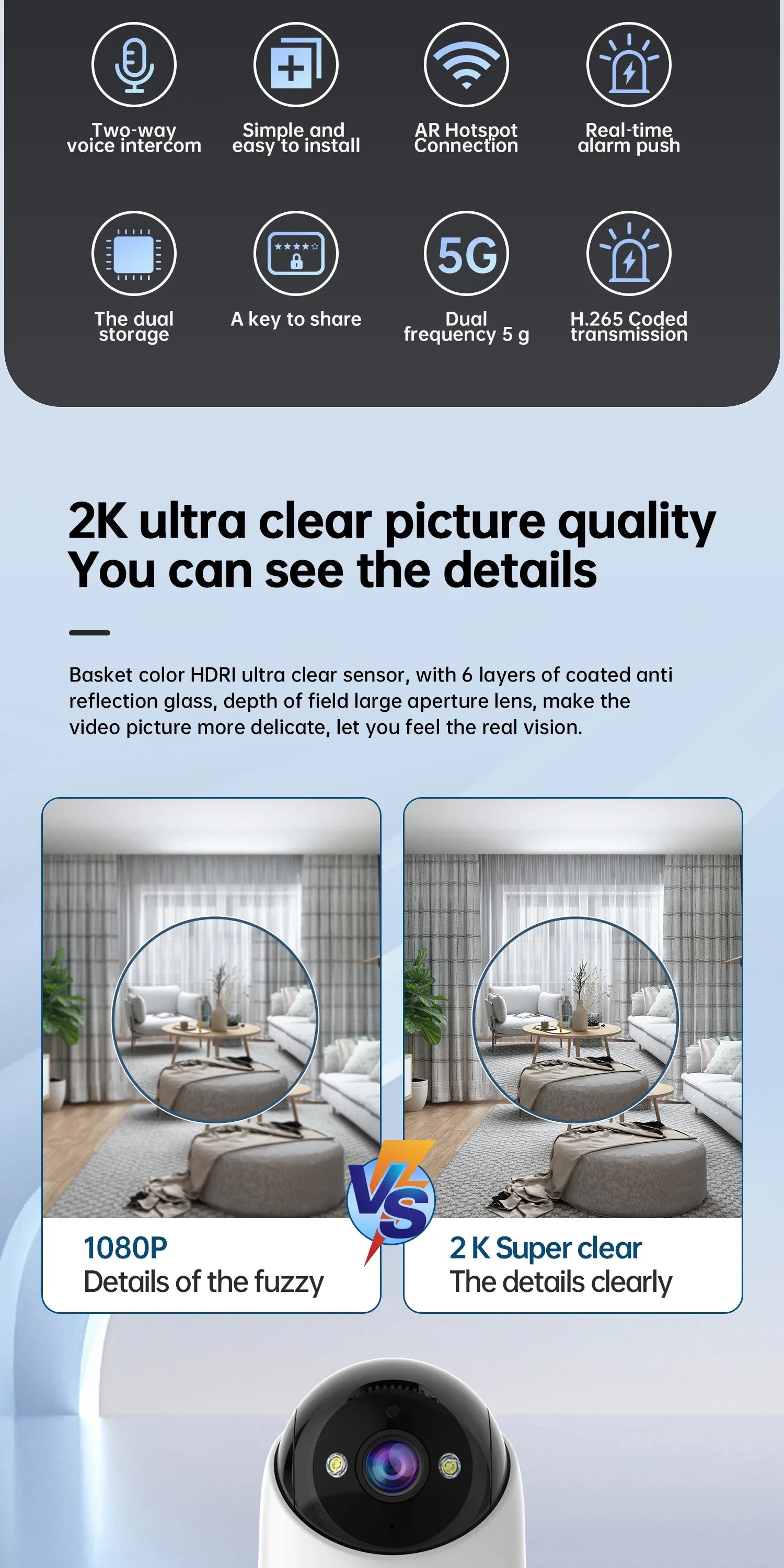 Lenovo 5MP Smart WiFi Camera