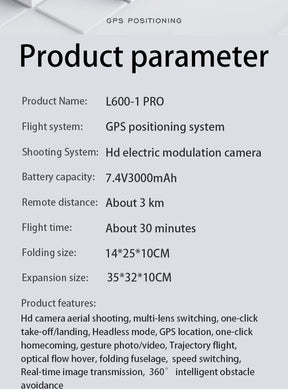 L600-1 Pro – Drone Profissional 4K