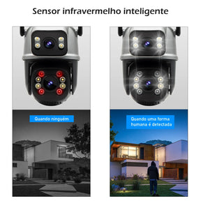 Icsee Black WiFi 4K – Câmera de Segurança Externa