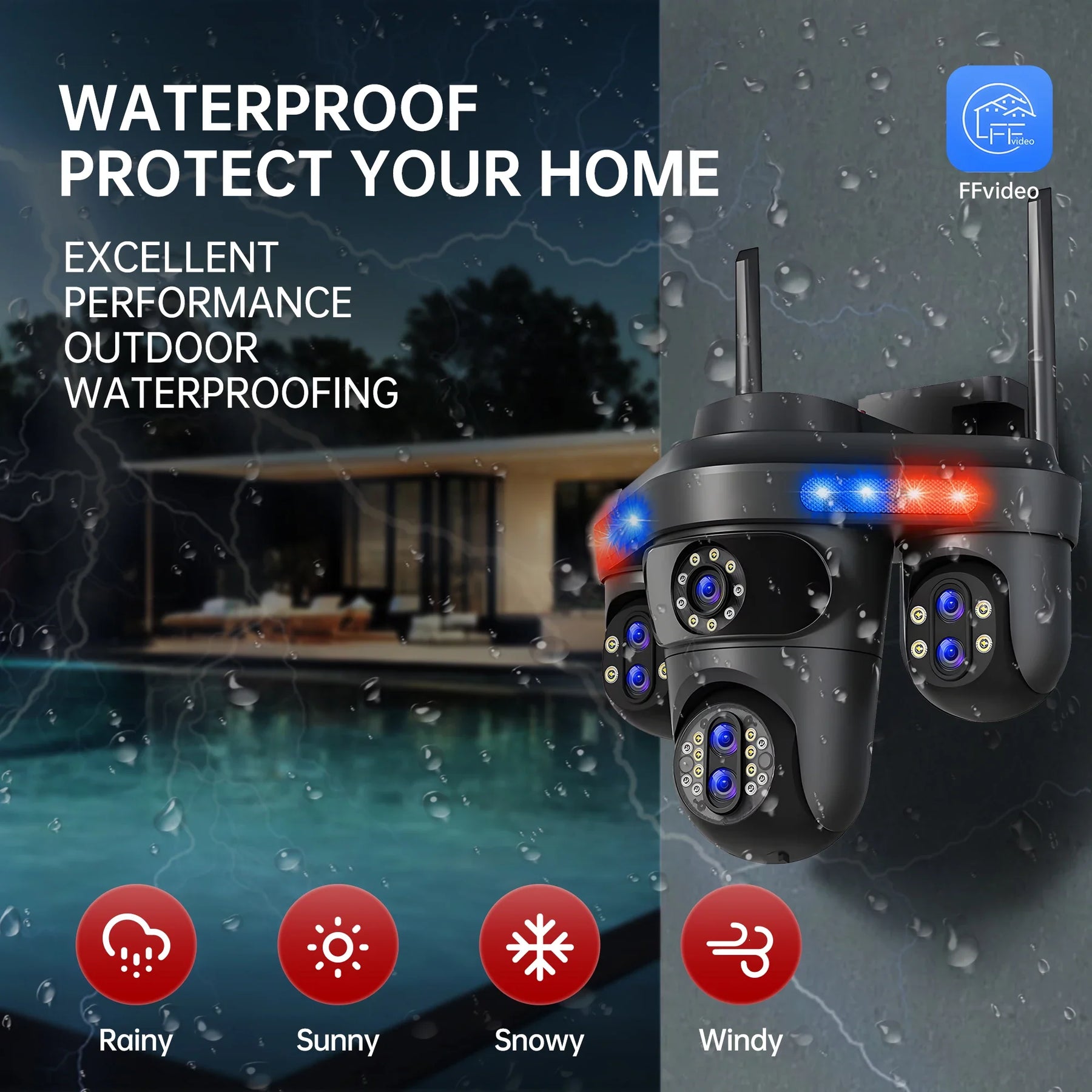 GEYUNE 35MP WiFi IP Camera