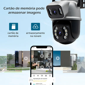 Icsee Black WiFi 4K – Câmera de Segurança Externa