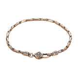 Pulseira masculina banhado a prata